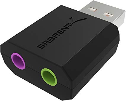 Sabrent USB External Stereo Sound Adapter for Windows and Mac