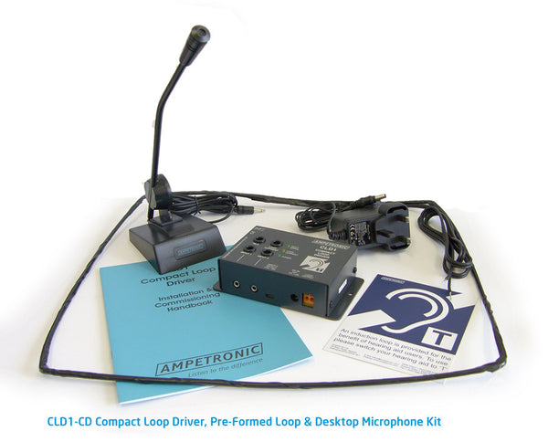 Ampetronic CLD1-CD Counter Induction Loop with Desktop Microphone